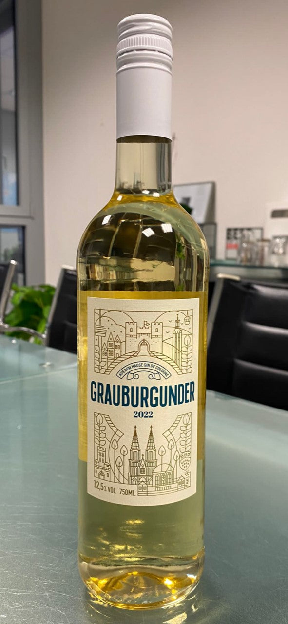 Grauburgunder (exklusiv & limitiert): Kaufe 2 Flaschen Gin de Cologne 500ml und erhalte 1 Flasche Grauburgunder gratis