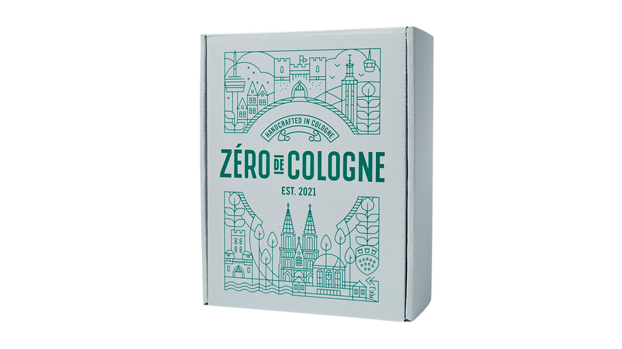 Präsentbox für die 500 ml Flasche Zéro de Cologne